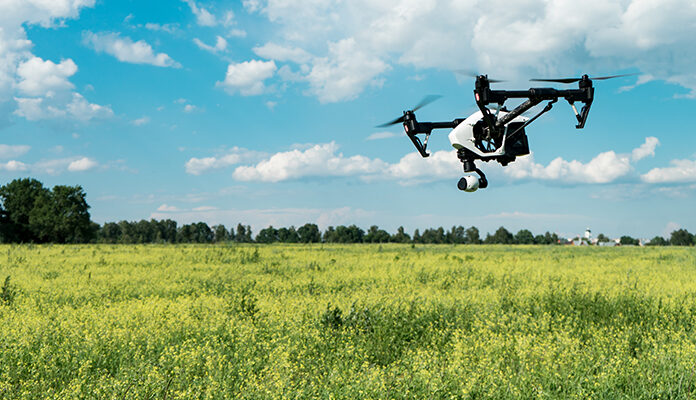 Vliegende drone