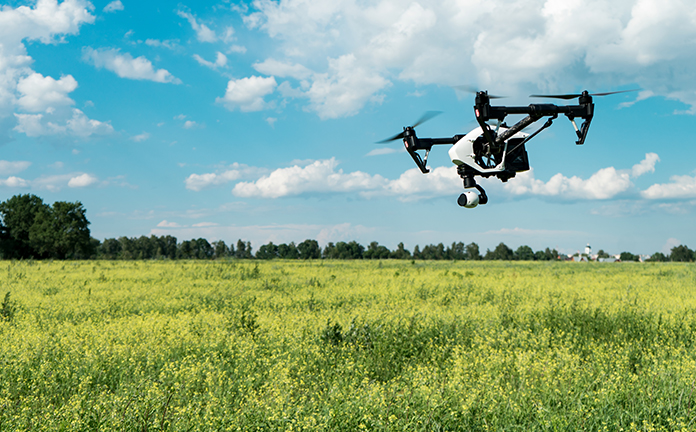 Vliegende drone