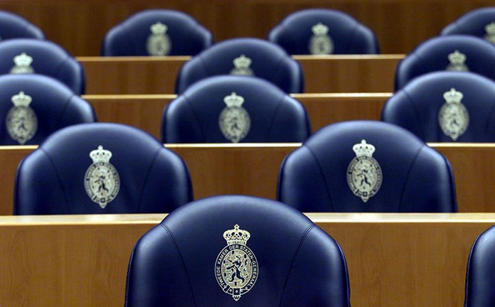Plenaire zaal in de Tweede Kamer