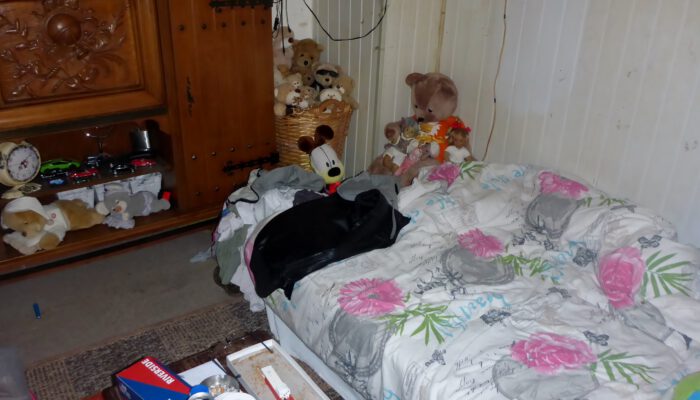 Slaapkamer illegale huisvesting