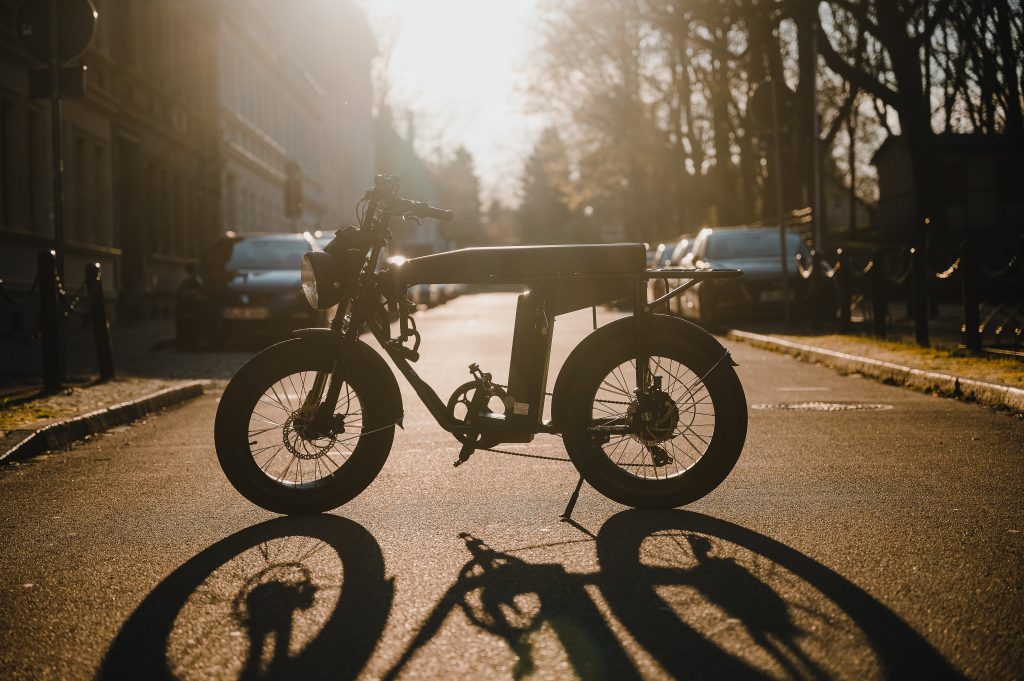 Fatbike midden op de straat